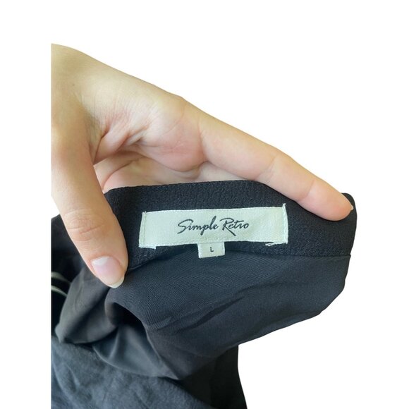 Simple Retro Y2K Floral Midi Skirt Sz L Ruffle Fairy Coquette Asymmetrical‎ Hem - Picture 6 of 10